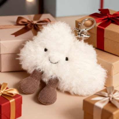 breloc din plus norisor pufos Jellycat